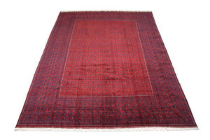 Afghansk tæppe - Bukhara - 334 x 247 cm - rød