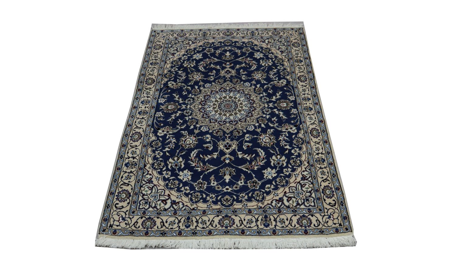 Løber Persisk tæppe - Nain - Royal - 180 x 106 cm - mørkeblå