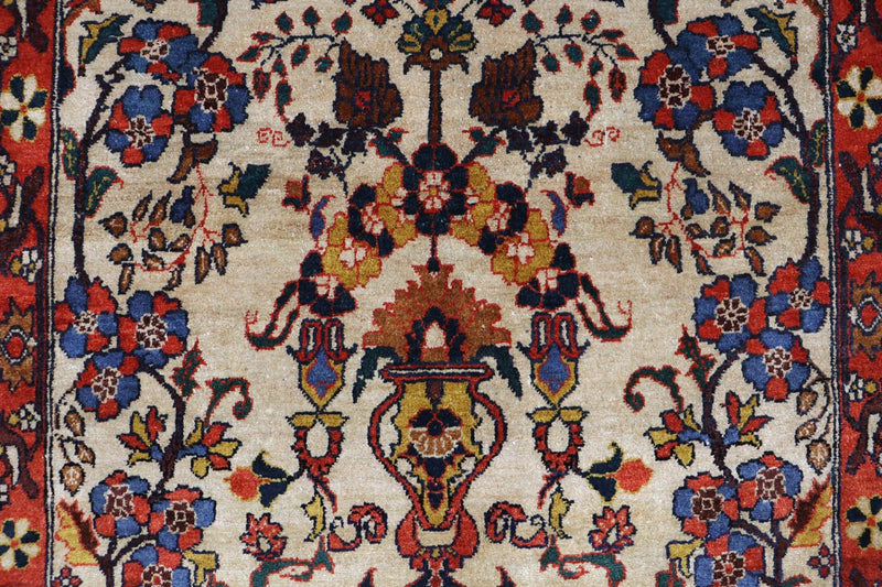 Afghansk tæppe - 197 x 113 cm - beige