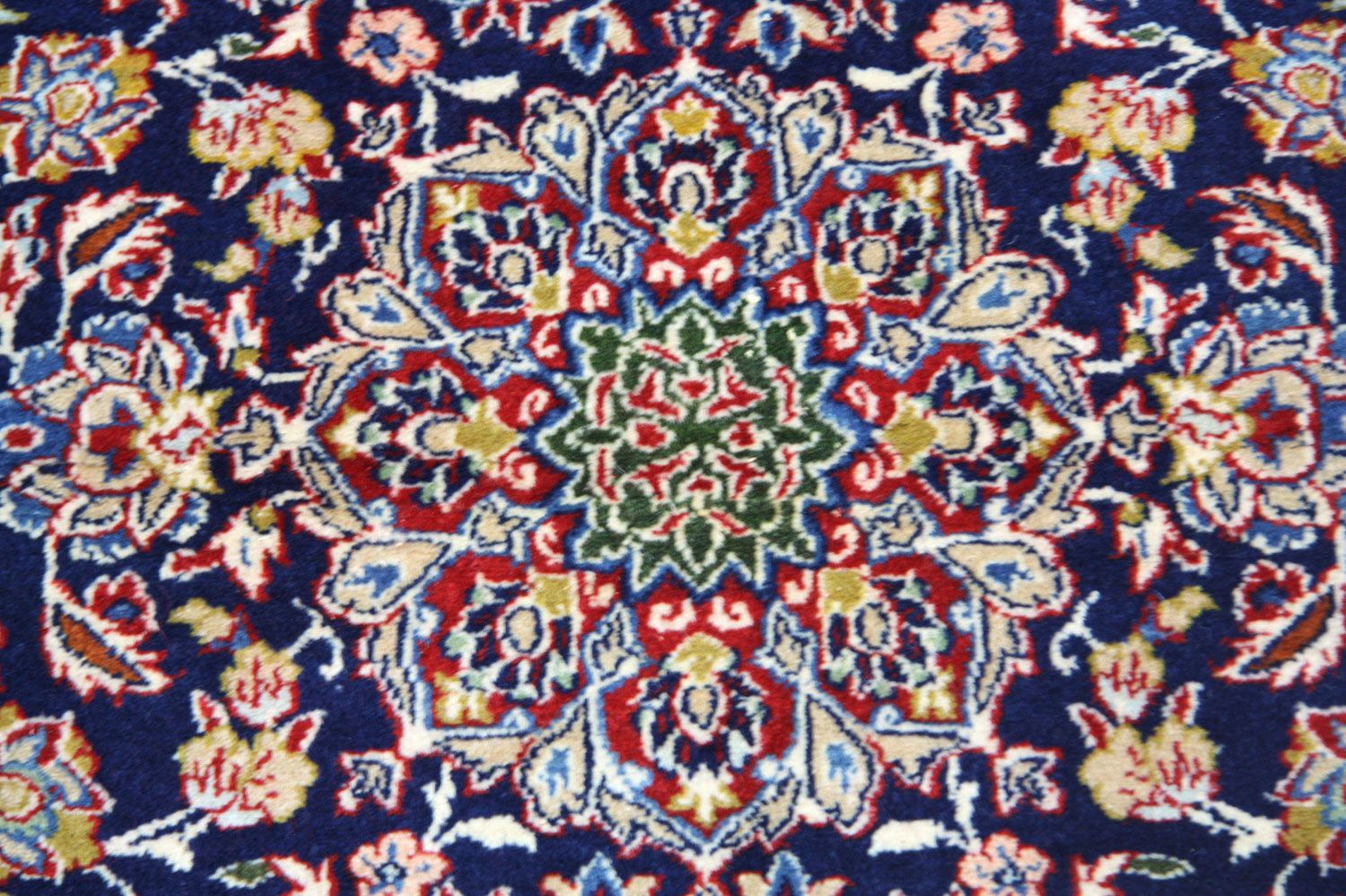 Persisk tæppe - Isfahan - Premium - 91 x 67 cm - blå