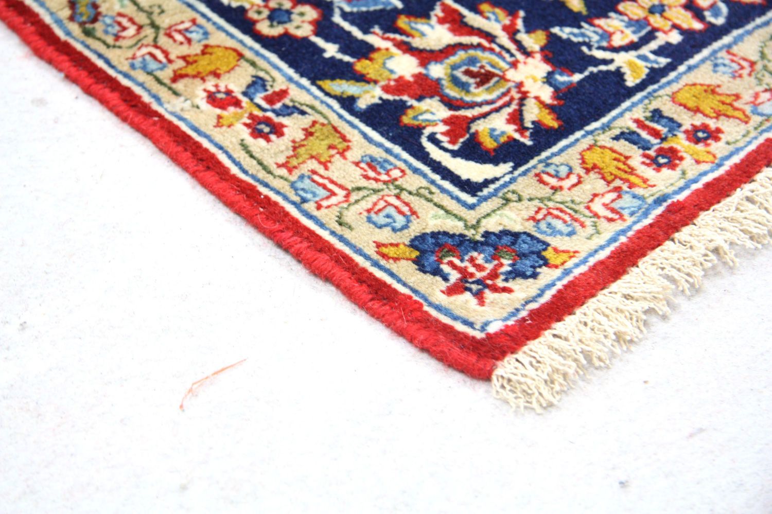 Persisk tæppe - Isfahan - Premium - 91 x 67 cm - blå