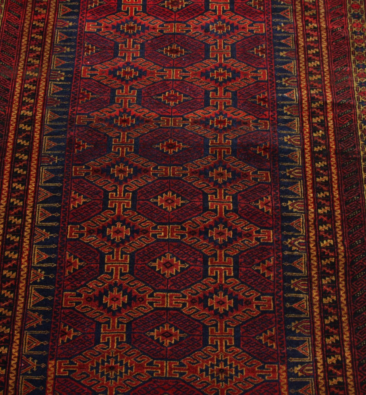Afghansk tæppe - 152 x 95 cm - rød