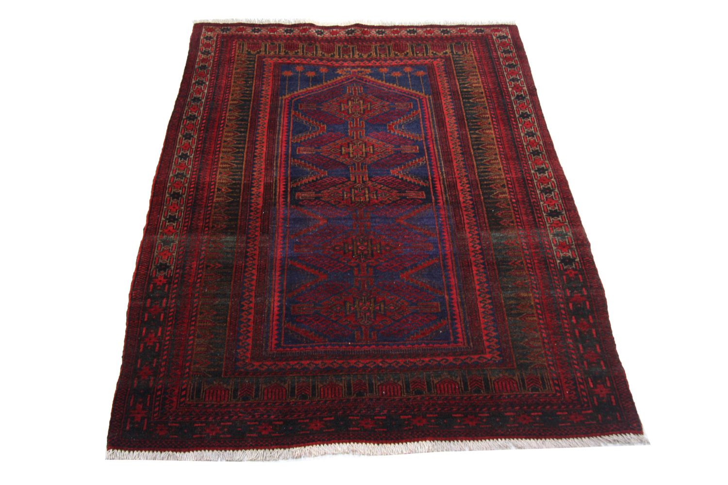 Baluch-tæppe - 151 x 107 cm - blå