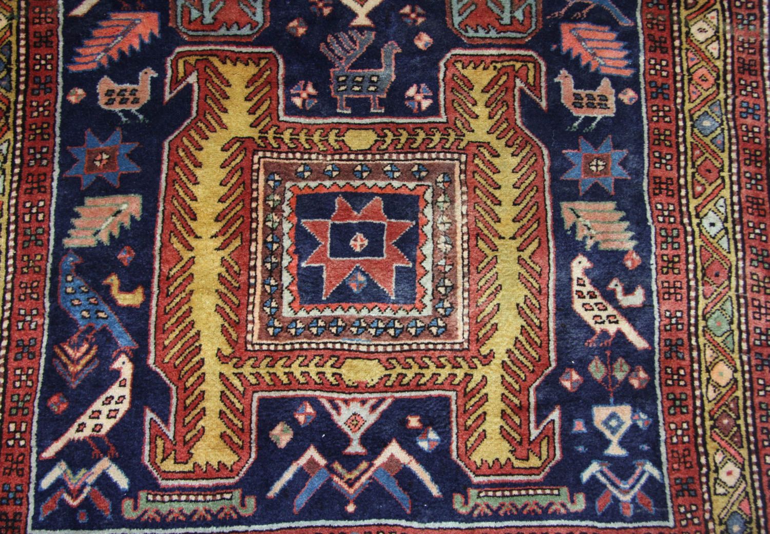 Løber Persisk tæppe - Nomadisk - 182 x 124 cm - blå