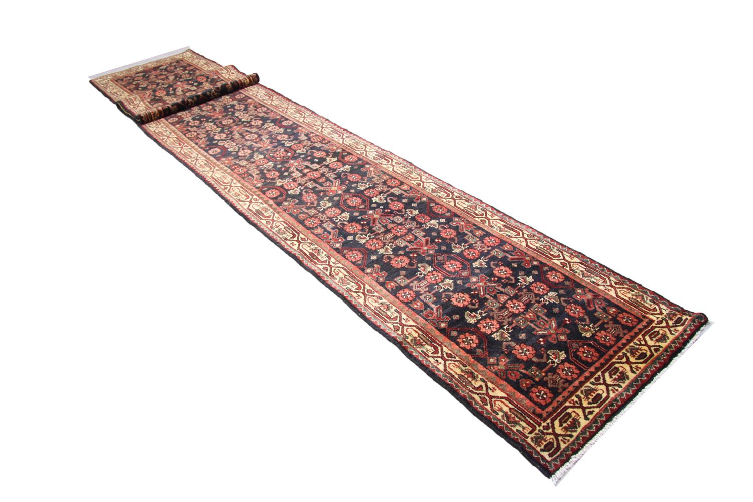 Løber Persisk tæppe - Nomadisk - 508 x 86 cm - blå