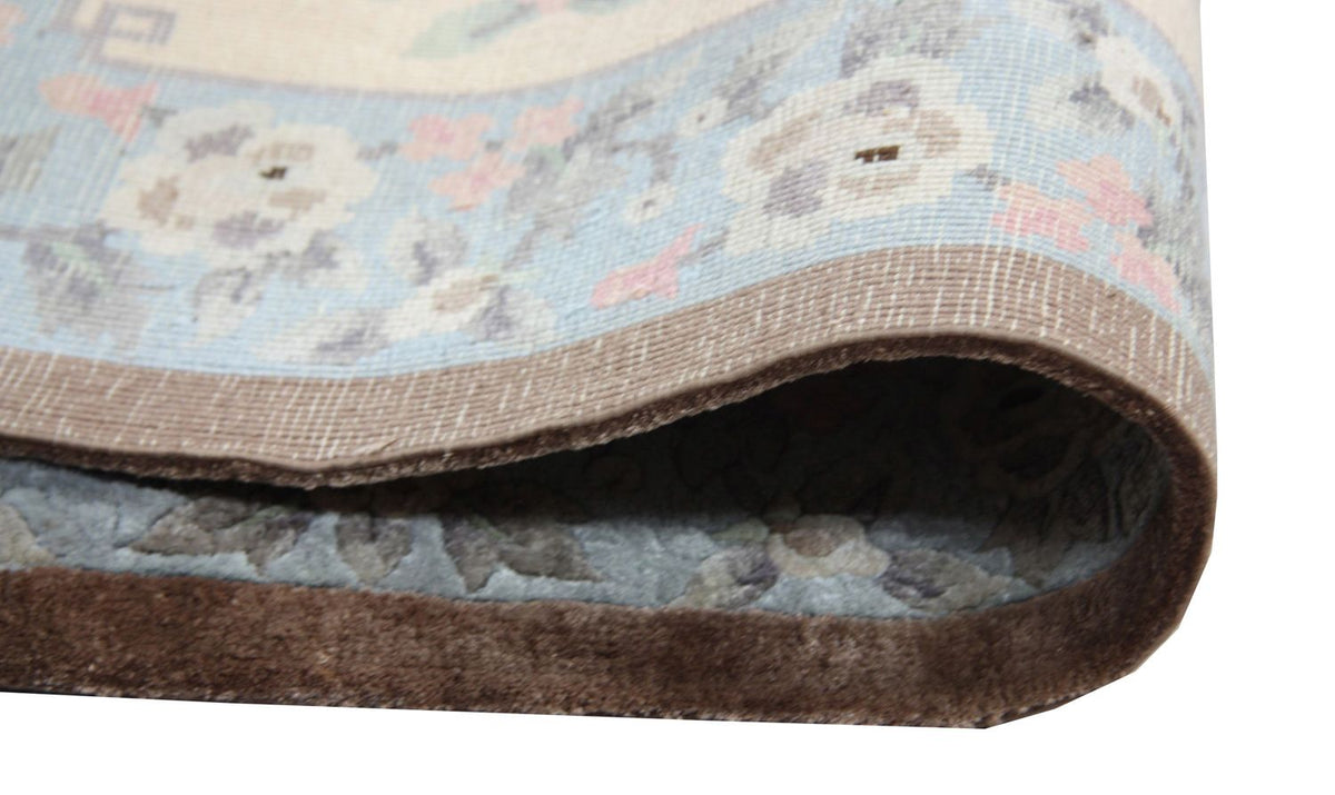 Silketæppe - China Silk - 136 x 70 cm - blå