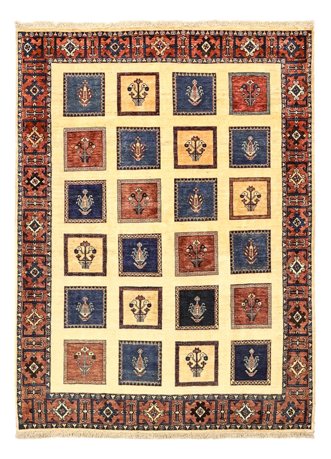 Gabbeh-tæppe - Kashkuli Persisk - Royal - 205 x 152 cm - flerfarvet