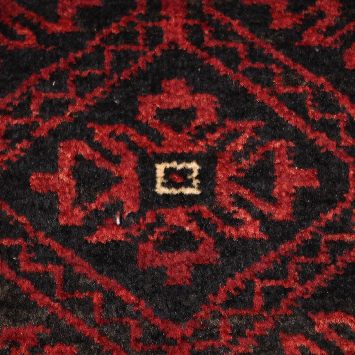 Løber Baluch-tæppe - 203 x 101 cm - mørkerød