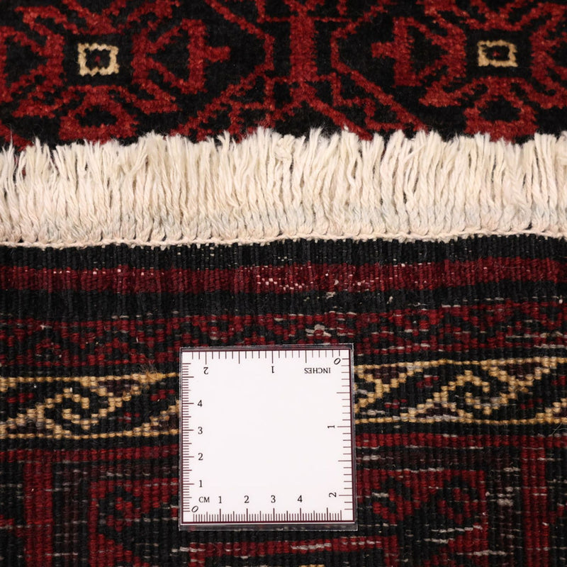 Løber Baluch-tæppe - 203 x 101 cm - mørkerød