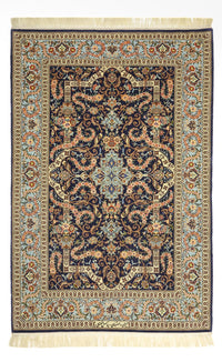 Persisk tæppe - Isfahan - Premium - Halskæde af silke - 170 x 112 cm - mørk beige