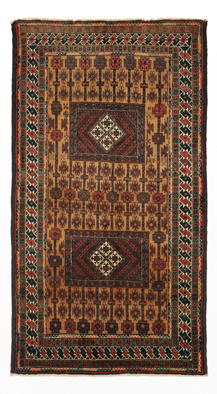 Løber Baluch-tæppe - 230 x 120 cm - brun