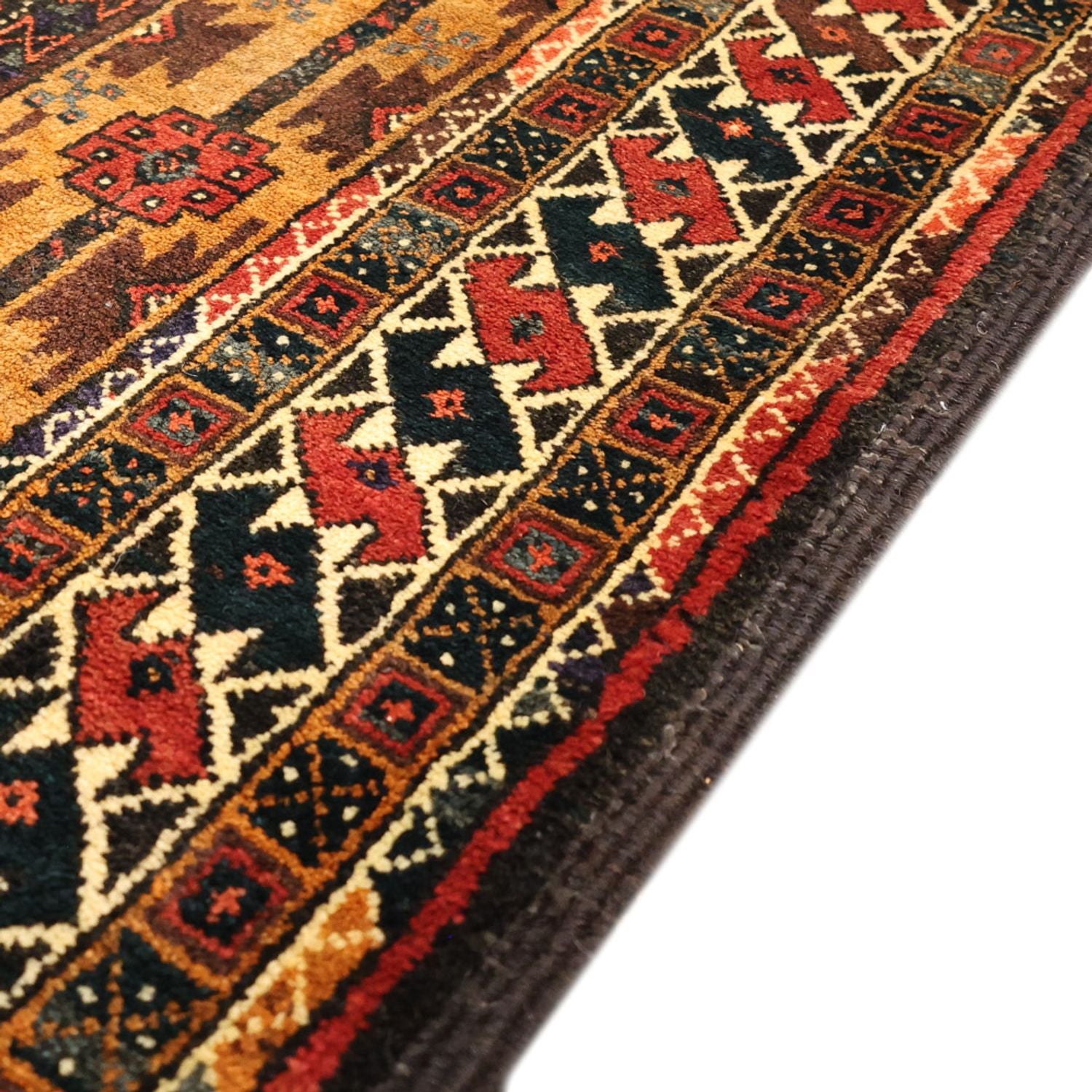 Løber Baluch-tæppe - 230 x 120 cm - brun