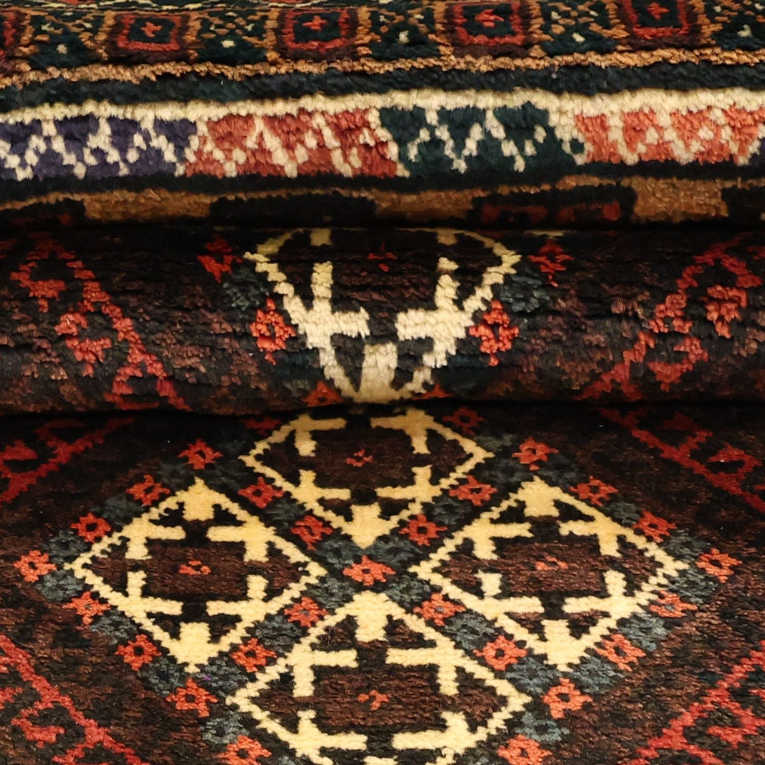 Løber Baluch-tæppe - 230 x 120 cm - brun