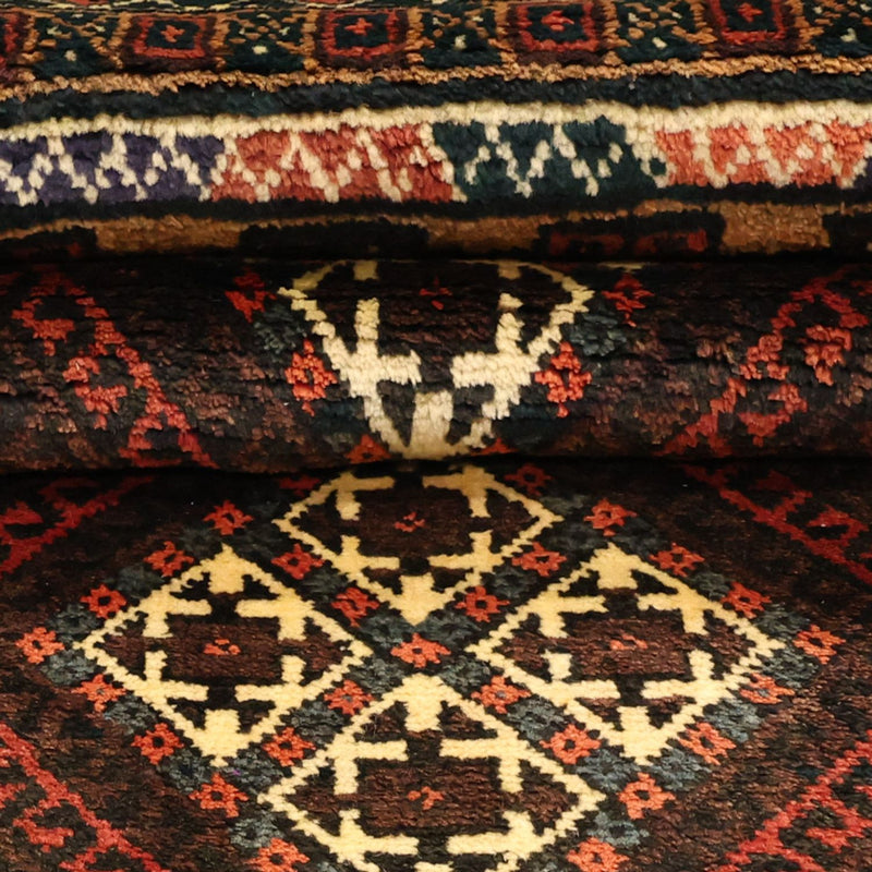Løber Baluch-tæppe - 230 x 120 cm - brun