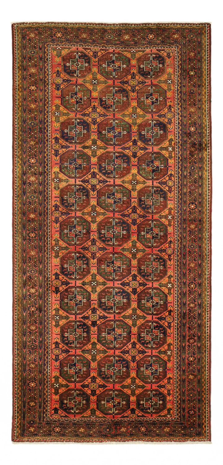 Løber Baluch-tæppe - 254 x 117 cm - brun