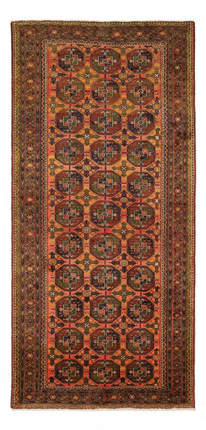 Løber Baluch-tæppe - 254 x 117 cm - brun
