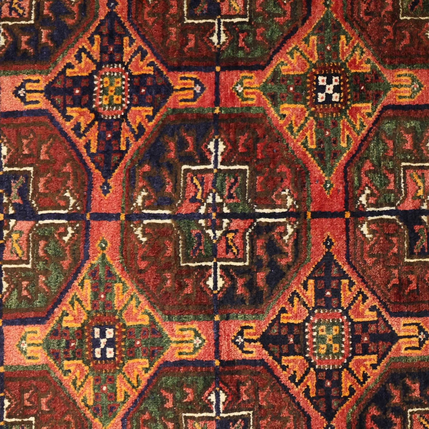 Løber Baluch-tæppe - 254 x 117 cm - brun