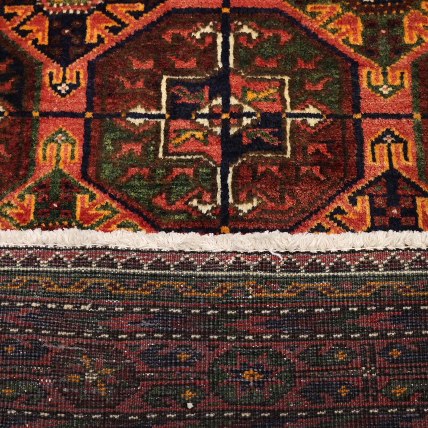 Løber Baluch-tæppe - 254 x 117 cm - brun