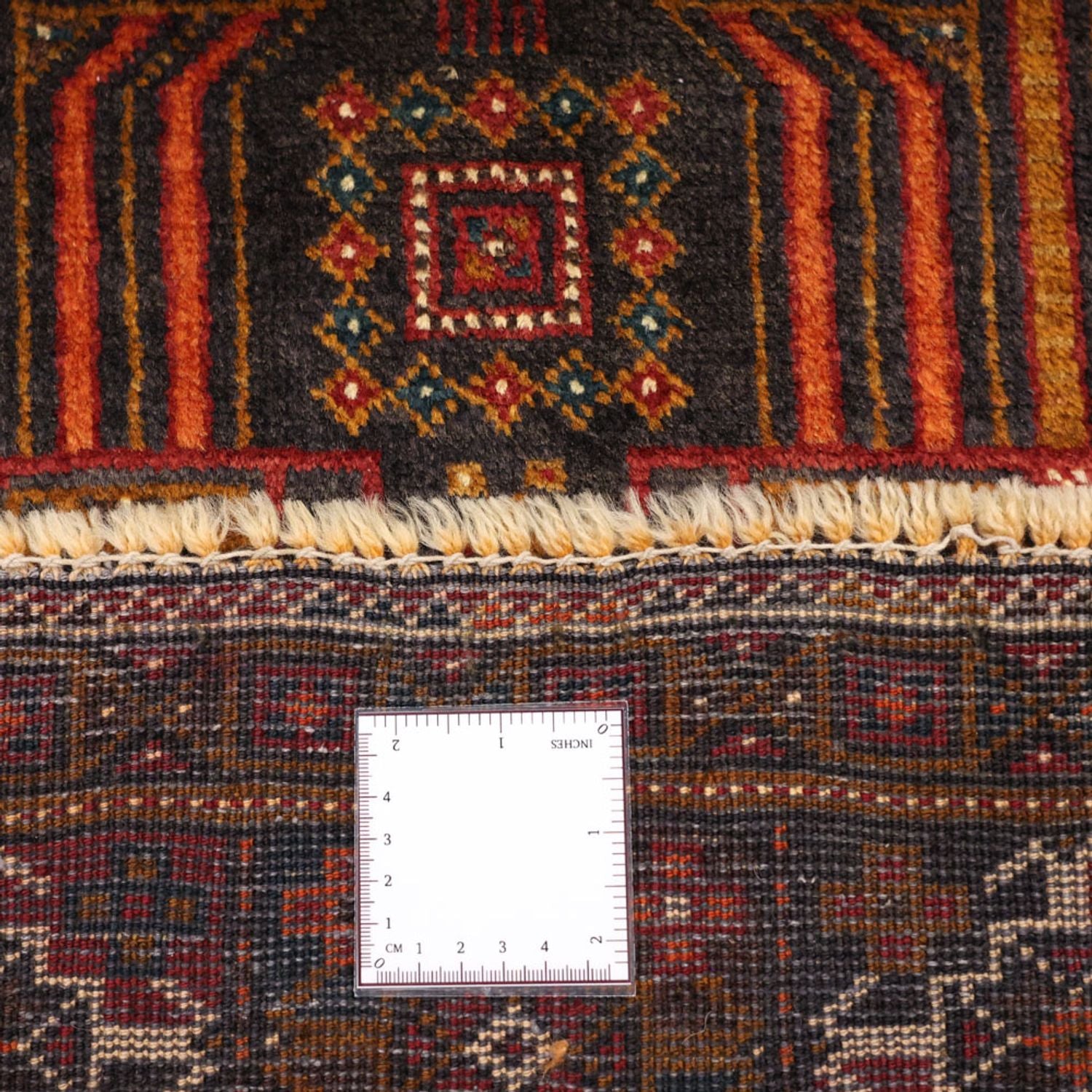 Løber Baluch-tæppe - 292 x 103 cm - mørkerød
