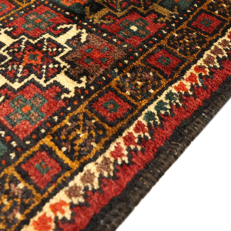 Løber Baluch-tæppe - 297 x 107 cm - mørkerød