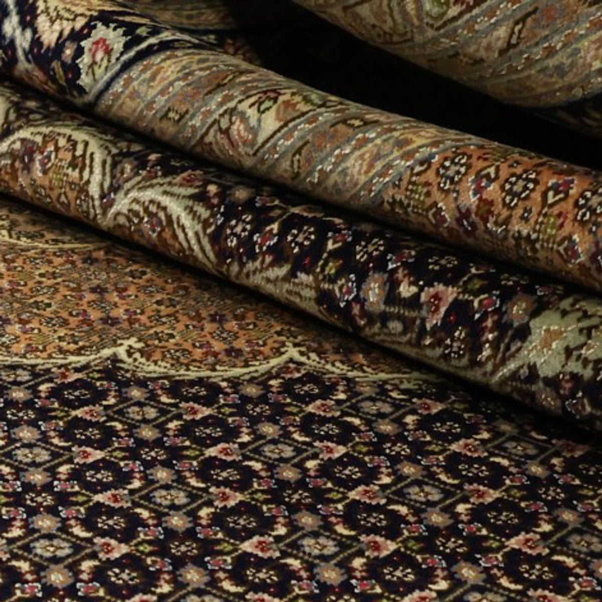 Persisk tæppe - Tabriz - Royal - Royal - 350 x 249 cm - mørkebrun