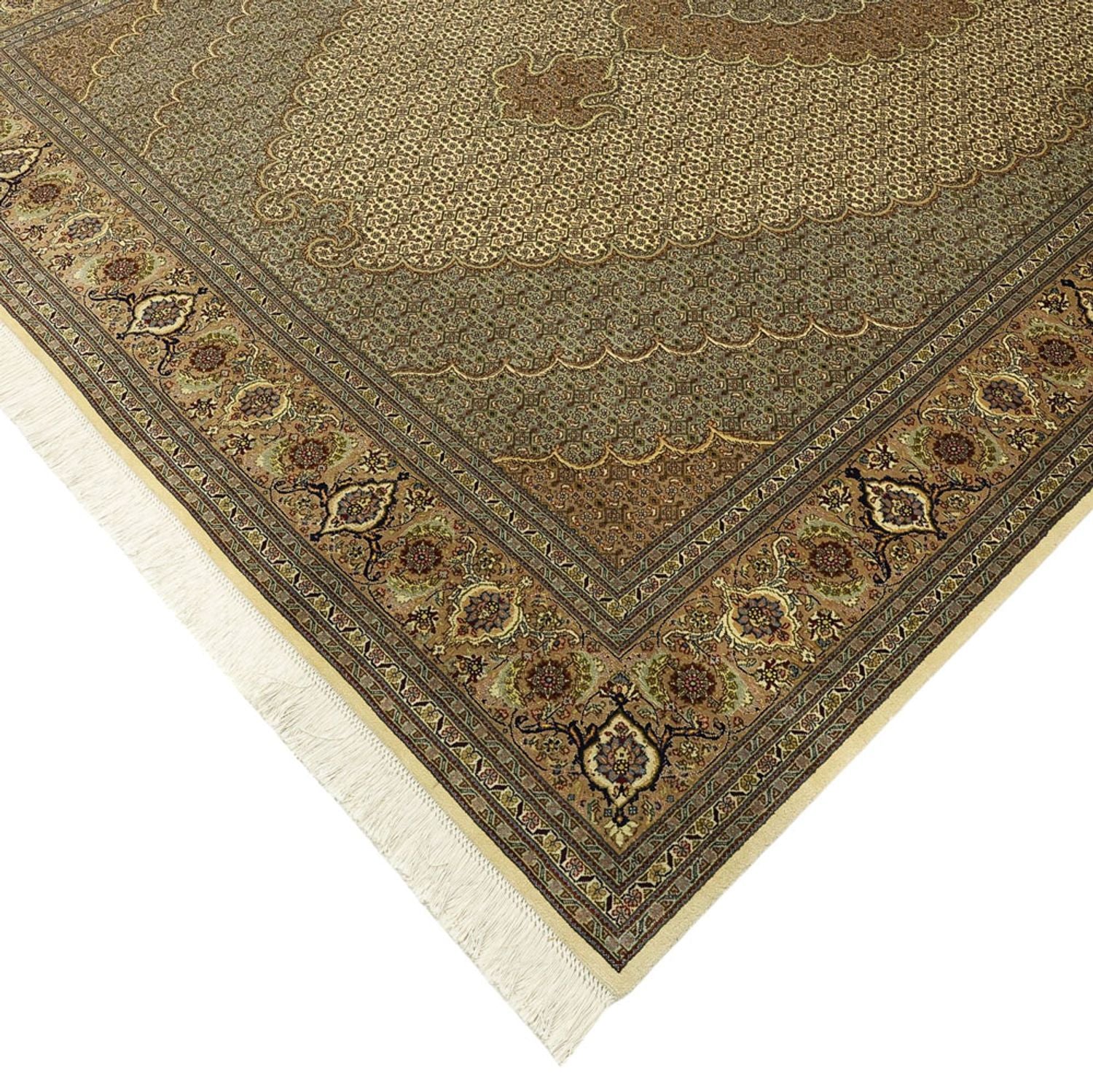 Persisk tæppe - Tabriz - Royal - Royal - 302 x 200 cm - mørk beige