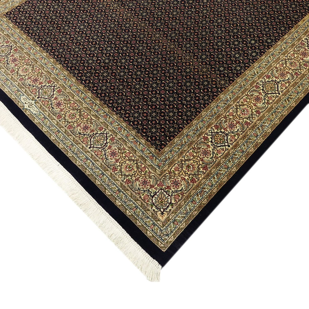 Persisk tæppe - Tabriz - Royal - Royal - 194 x 153 cm - mørk beige