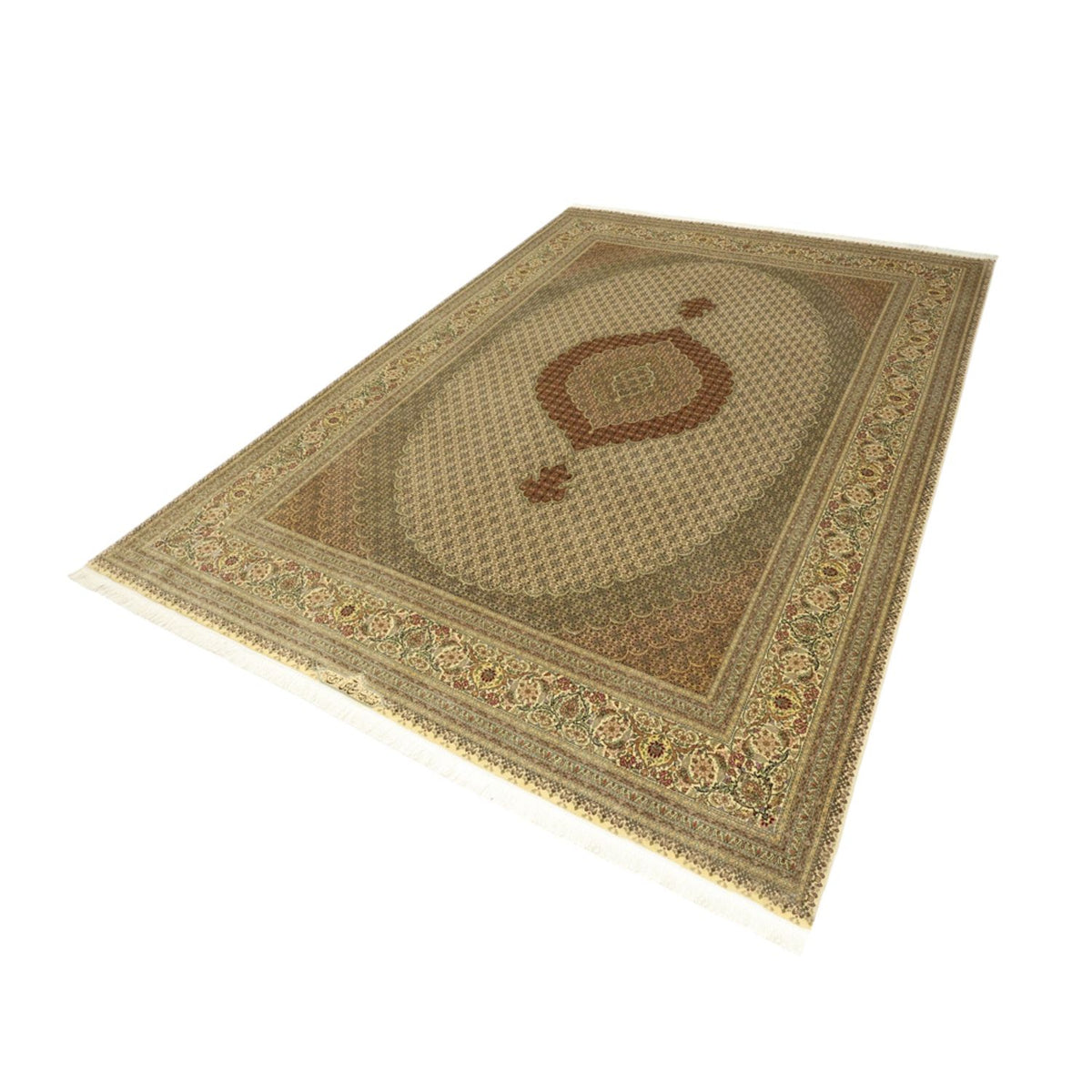 Persisk tæppe - Tabriz - Royal - Royal - 357 x 248 cm - lys beige