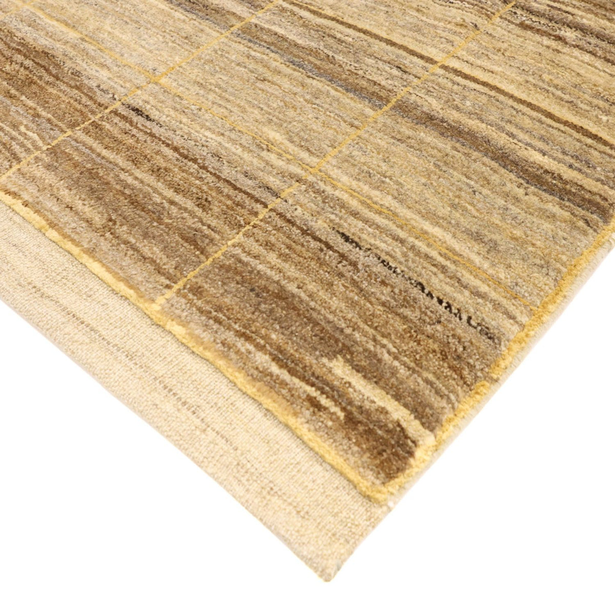Gabbeh Tæppe - Loribaft Persisk - 141 x 104 cm - beige