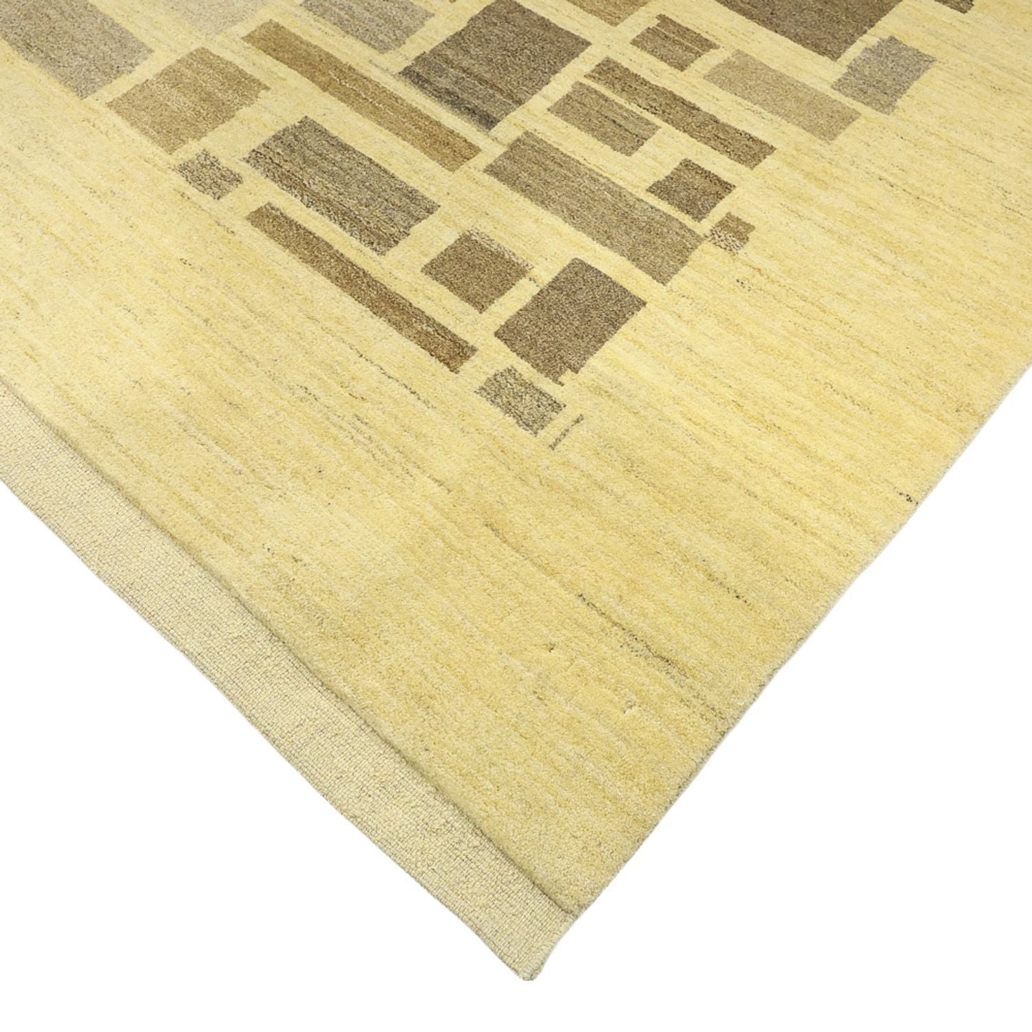 Gabbeh Tæppe - Loribaft Persisk - 287 x 200 cm - lys beige
