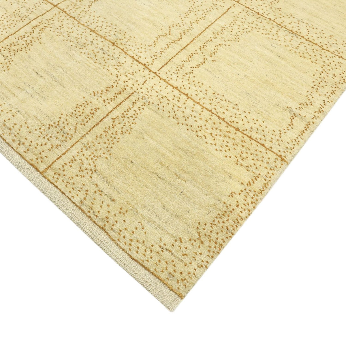 Gabbeh Tæppe - Loribaft Persisk - 281 x 204 cm - lys beige