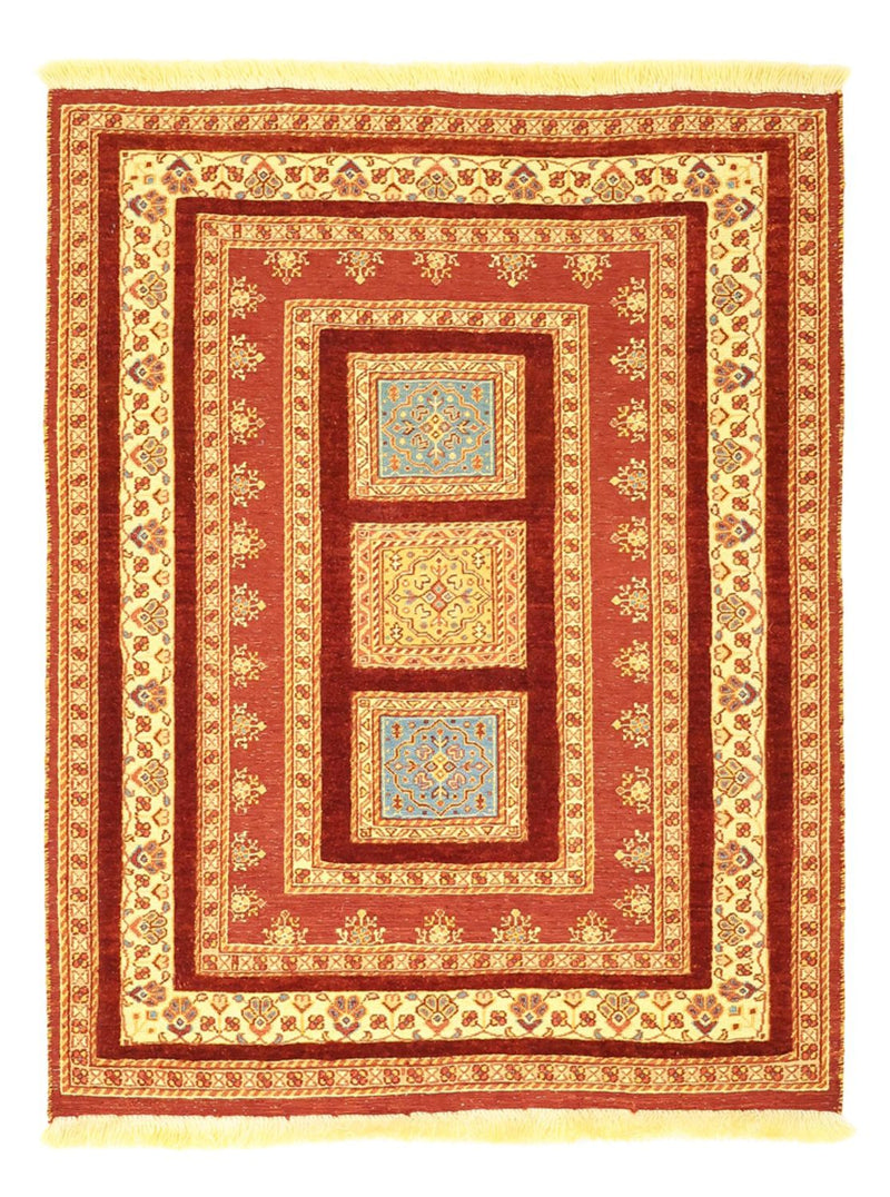 Kelim-tæppe - orientalsk - 109 x 84 cm - flerfarvet