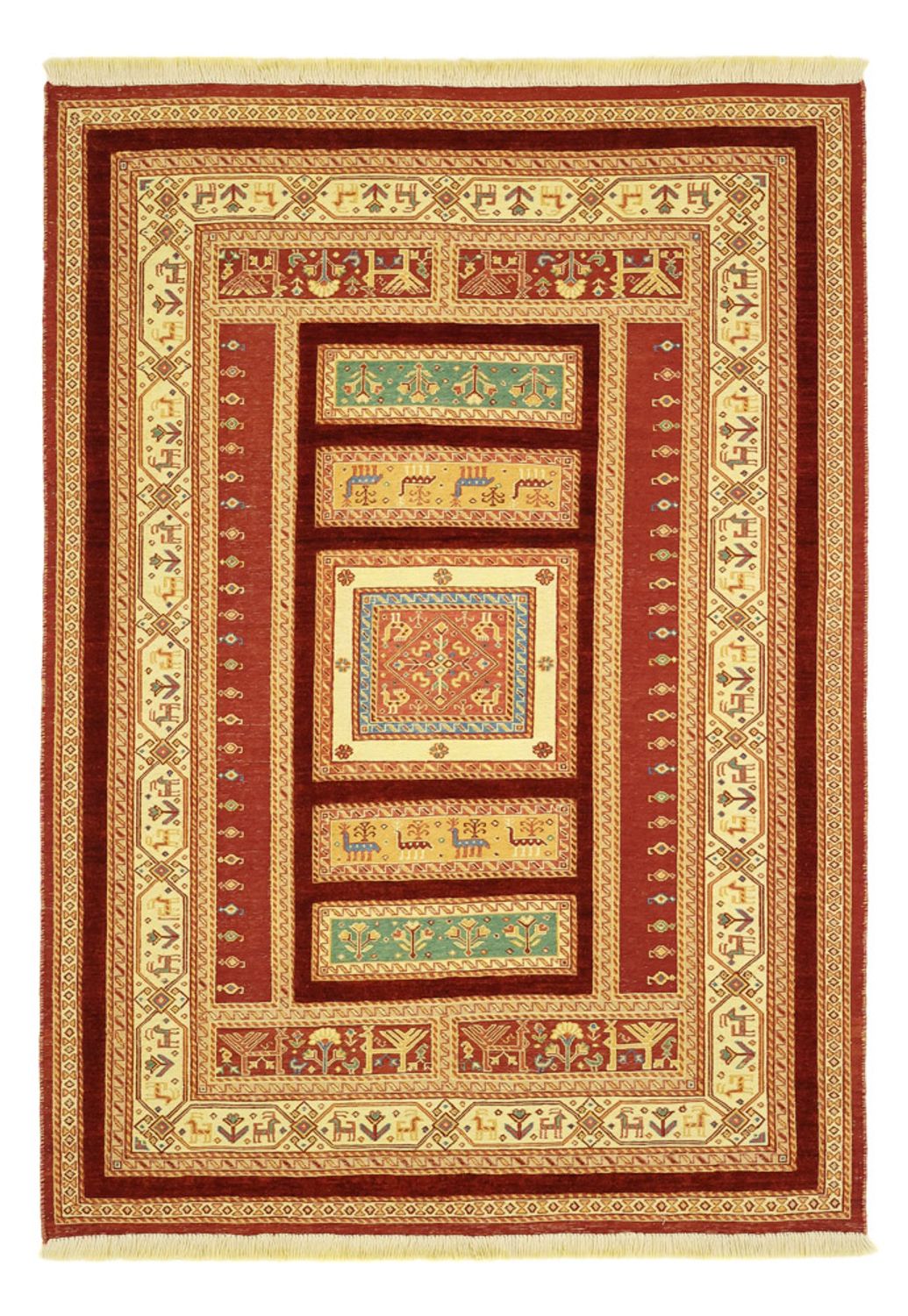 Kelim-tæppe - orientalsk - 155 x 111 cm - flerfarvet