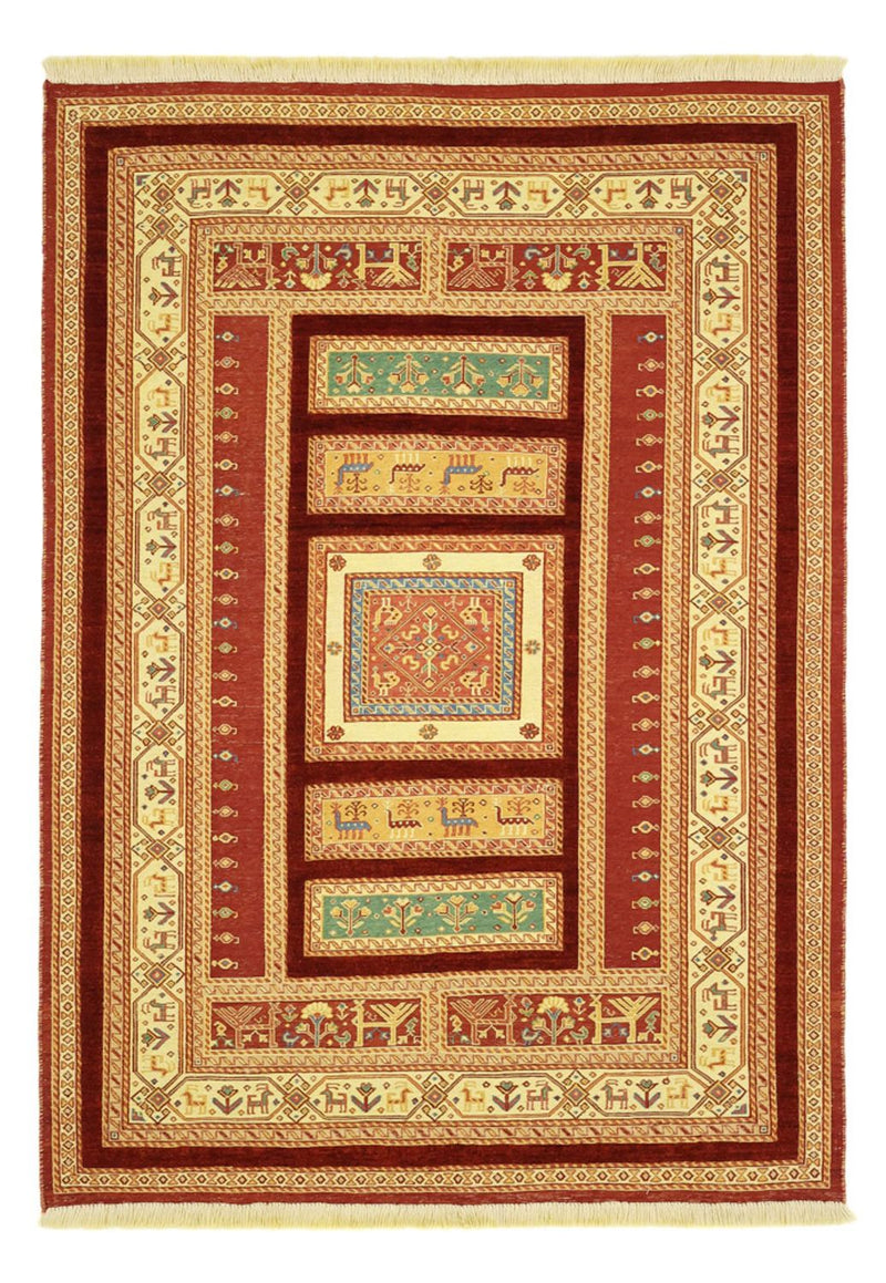 Kelim-tæppe - orientalsk - 155 x 111 cm - flerfarvet