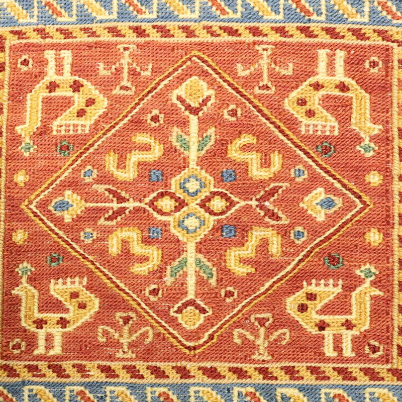 Kelim-tæppe - orientalsk - 155 x 111 cm - flerfarvet