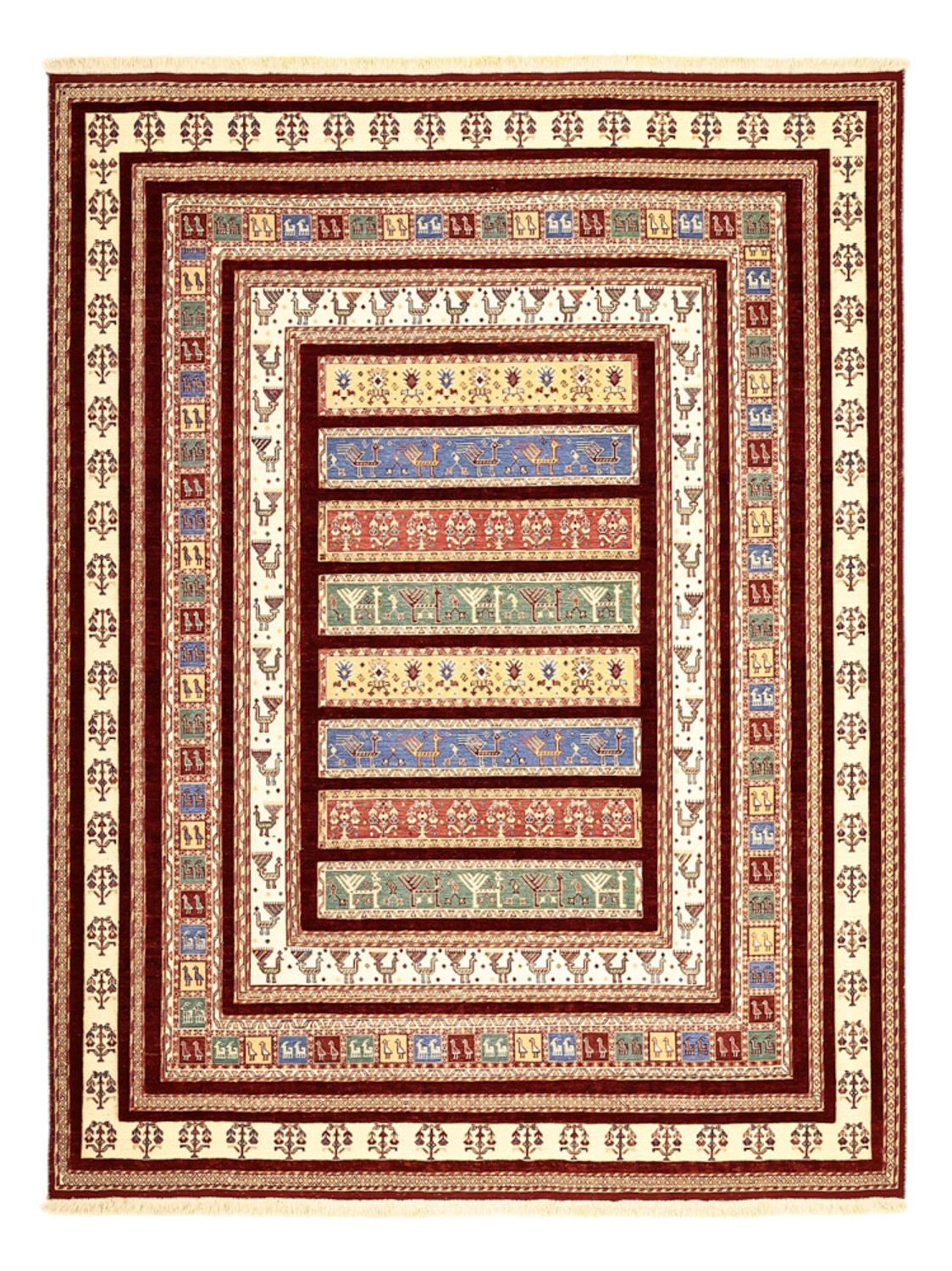 Kelim-tæppe - orientalsk - 225 x 175 cm - flerfarvet