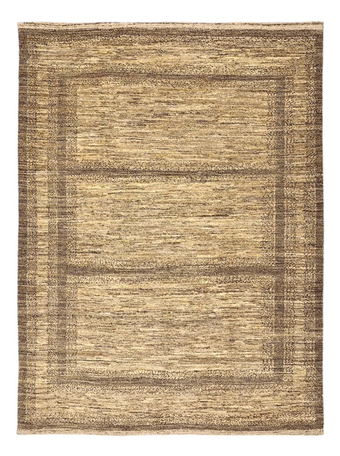 Gabbeh Tæppe - Loribaft Persisk - 224 x 170 cm - mørk beige