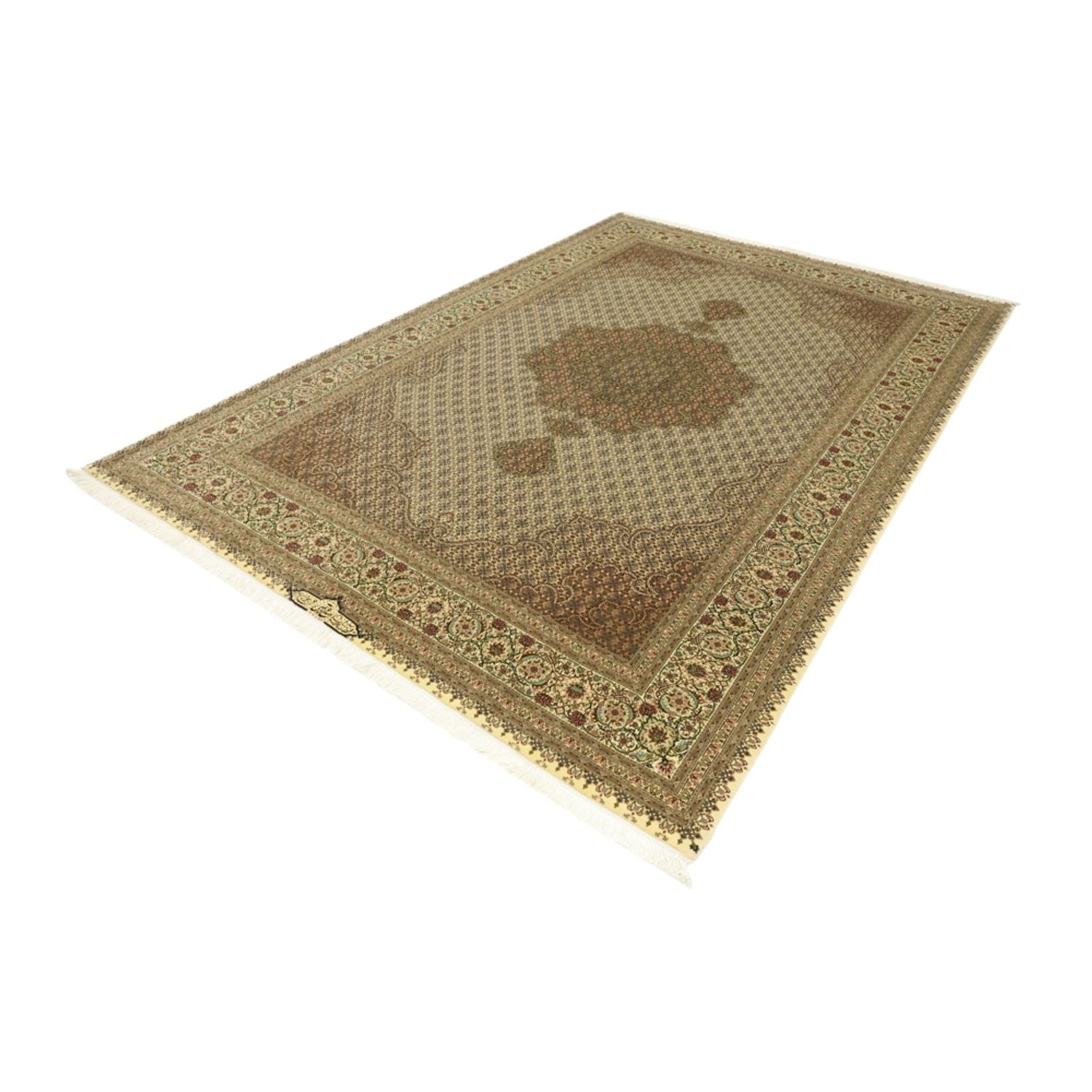 Persisk tæppe - Tabriz - Royal - Royal - 303 x 203 cm - mørk beige