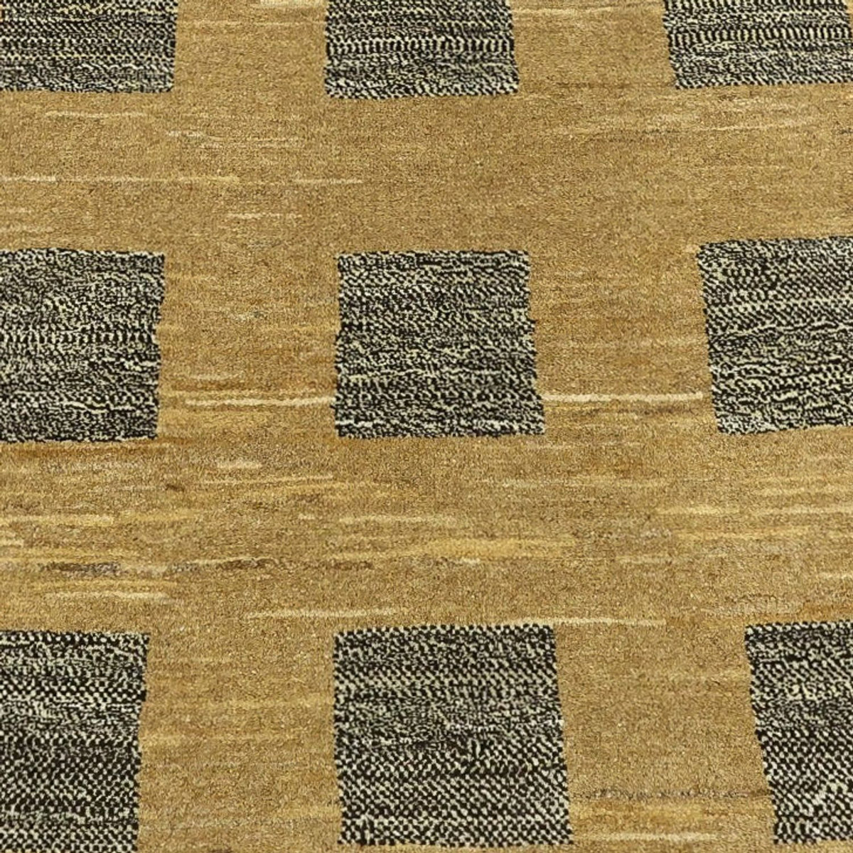 Gabbeh Tæppe - Loribaft Persisk firkantet  - 200 x 194 cm - mørk beige