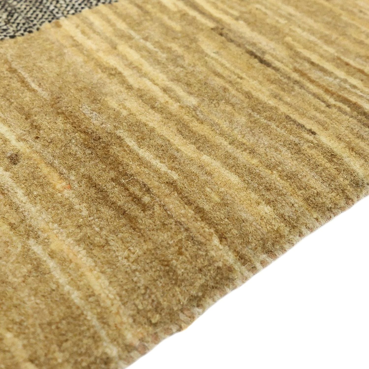 Gabbeh Tæppe - Loribaft Persisk firkantet  - 200 x 194 cm - mørk beige