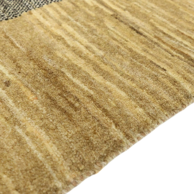 Gabbeh Tæppe - Loribaft Persisk firkantet  - 200 x 194 cm - mørk beige
