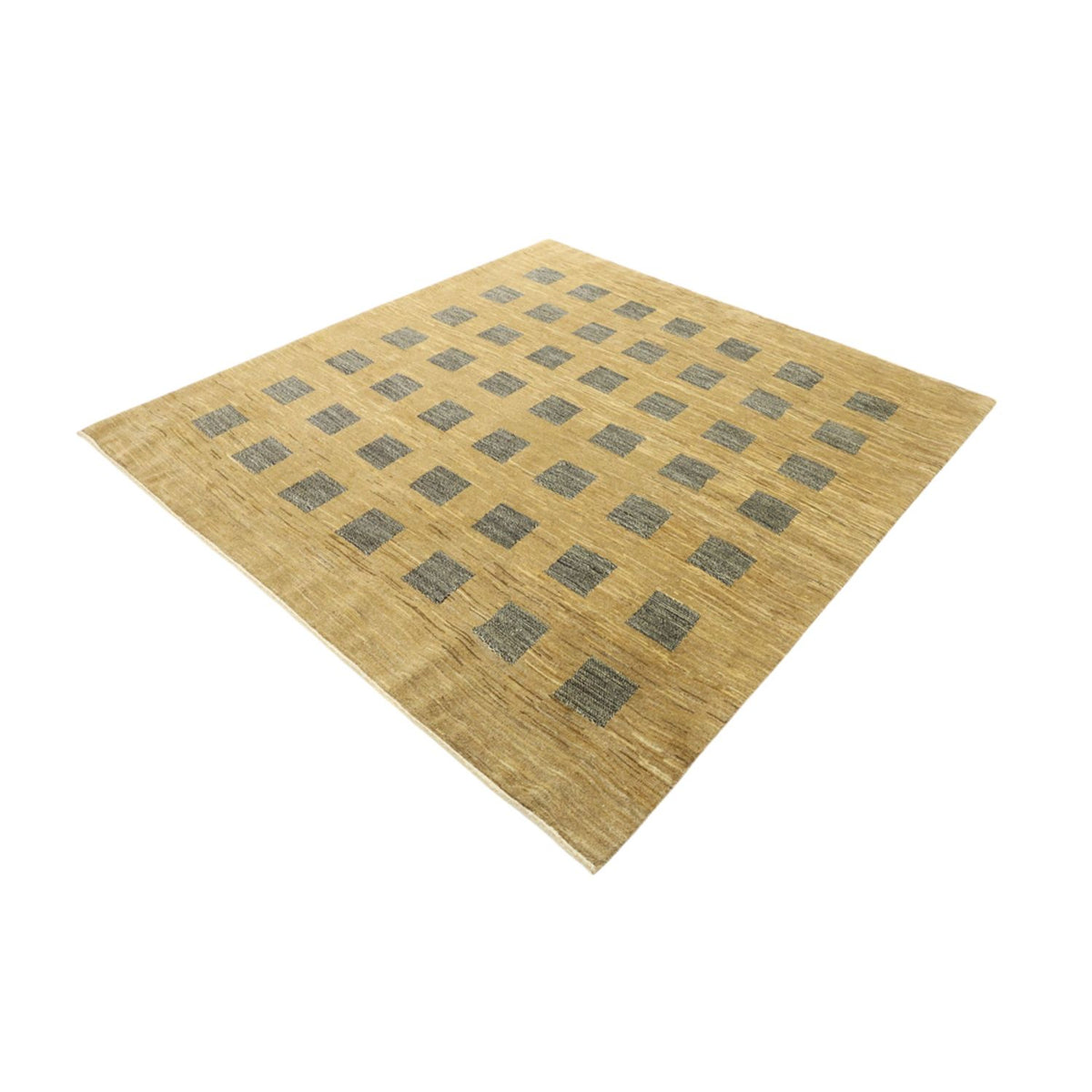 Gabbeh Tæppe - Loribaft Persisk firkantet  - 200 x 194 cm - mørk beige