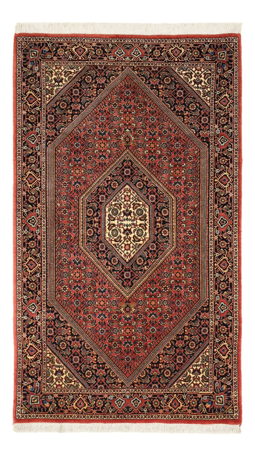 Persisk tæppe - Bijar - 154 x 89 cm - mørkerød