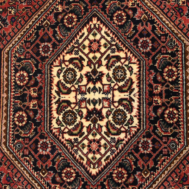 Persisk tæppe - Bijar - 154 x 89 cm - mørkerød