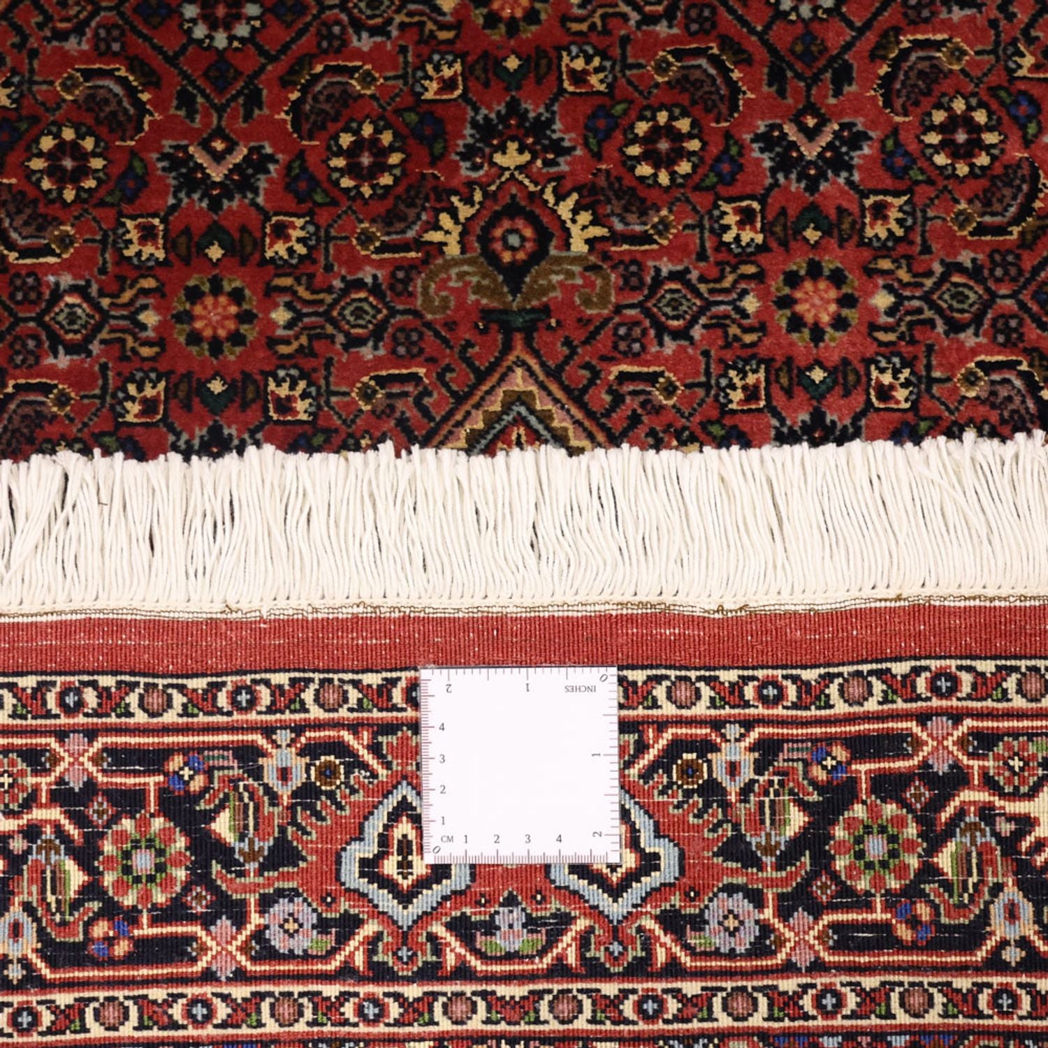 Persisk tæppe - Bijar - 154 x 89 cm - mørkerød