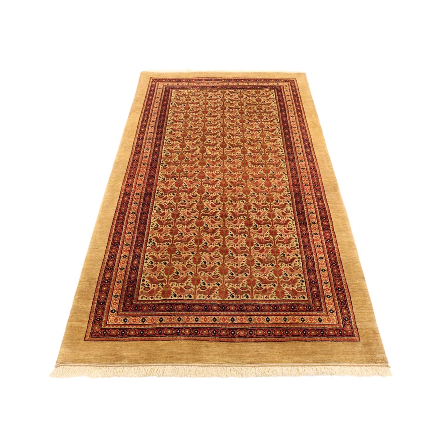 Løber Gabbeh Tæppe - Loribaft Persisk - 187 x 103 cm - brun