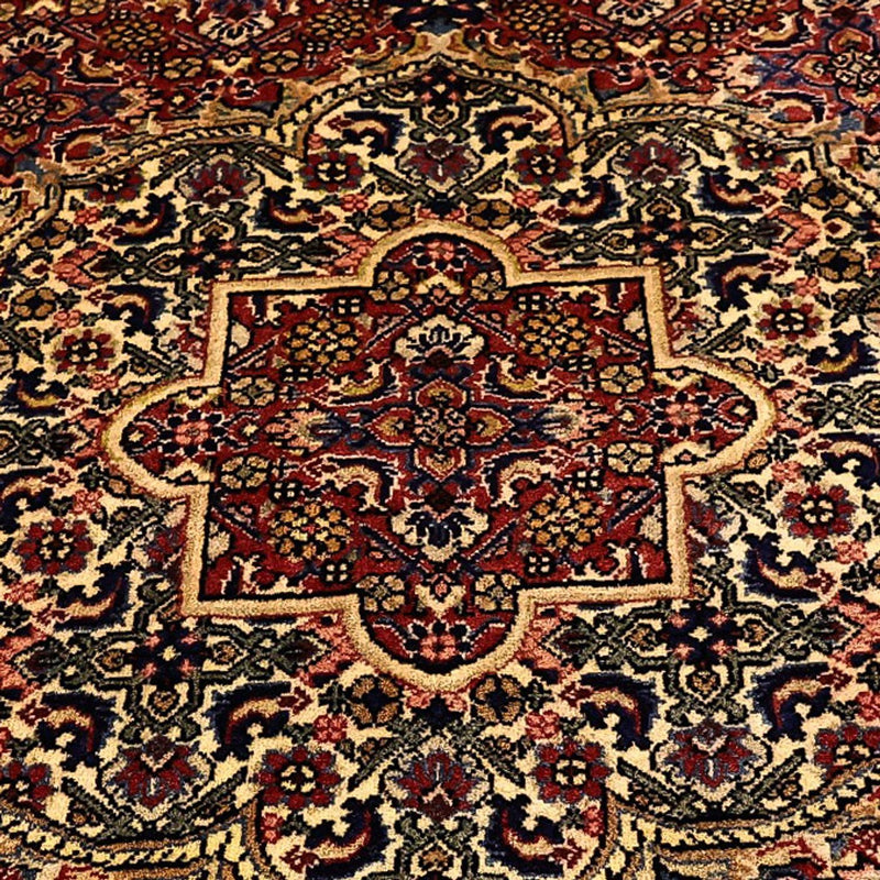 Persisk tæppe - Bijar - 216 x 144 cm - mørkerød