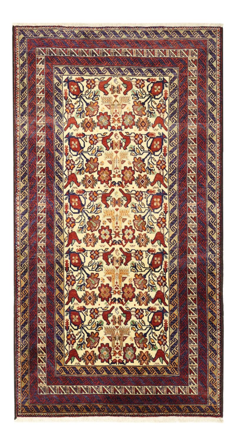 Løber Baluch-tæppe - 191 x 97 cm - flerfarvet
