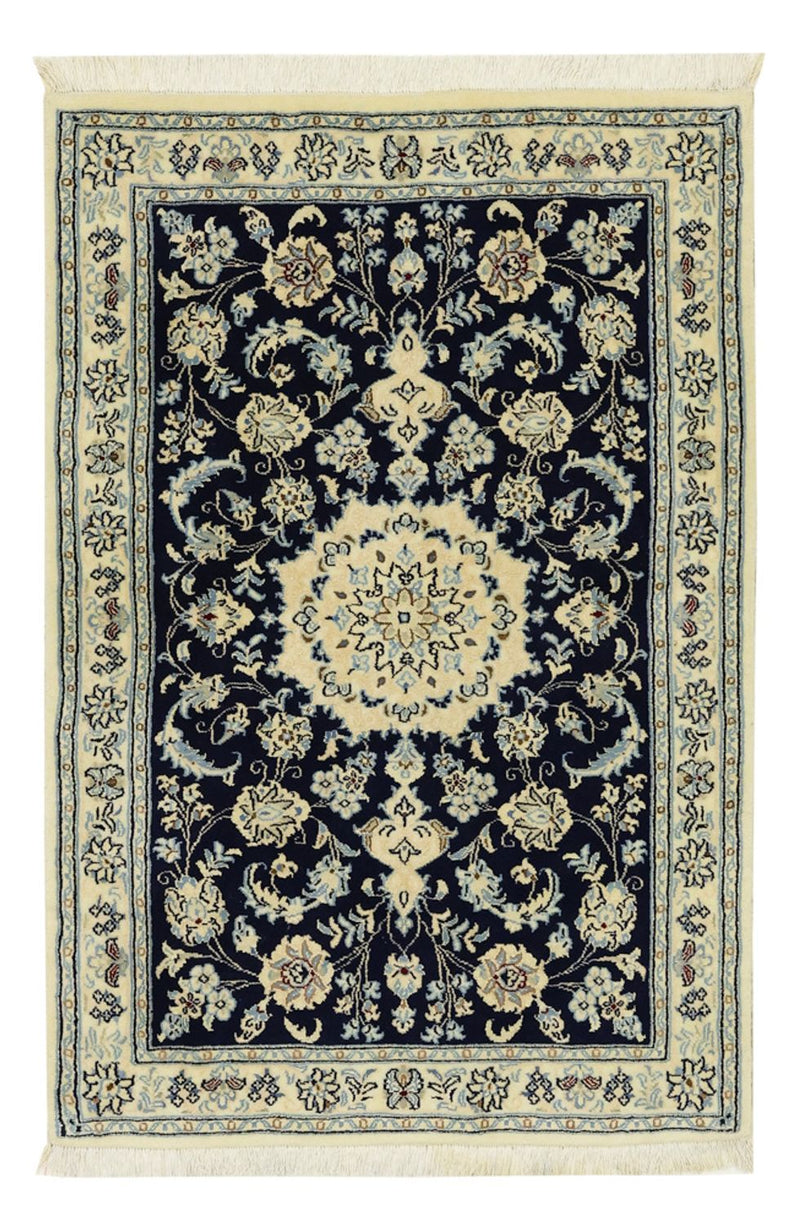 Persisk tæppe - Nain - Royal - Royal - 114 x 78 cm - mørkeblå