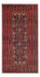 Løber Baluch-tæppe - 195 x 100 cm - mørkerød